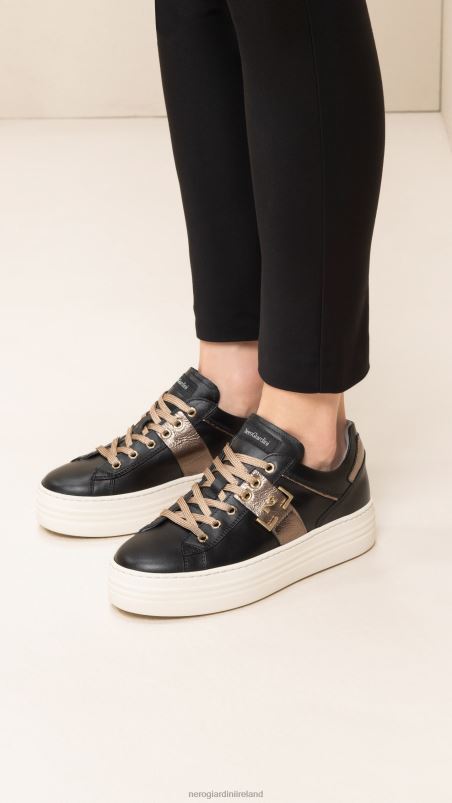 NeroGiardini Women Art. I308412D leather sneakers Nero N8HP47