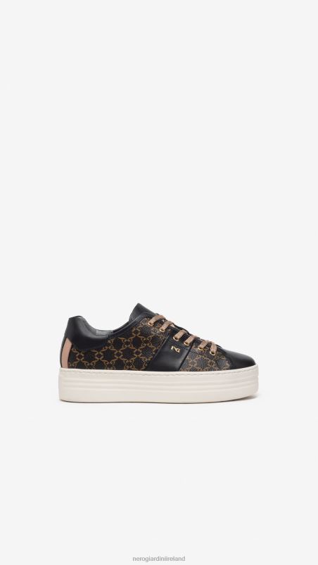 NeroGiardini Women Art. I308421D leather sneakers Nero N8HP46
