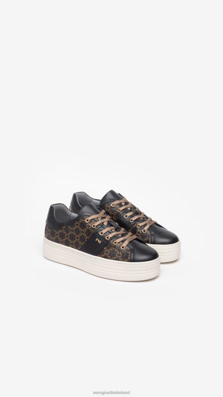 NeroGiardini Women Art. I308421D leather sneakers Nero N8HP46