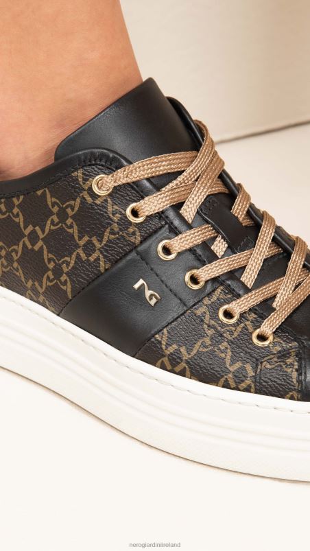 NeroGiardini Women Art. I308421D leather sneakers Nero N8HP46