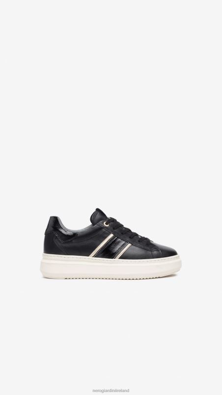 NeroGiardini Women Art. I308430D leather sneakers Nero N8HP45