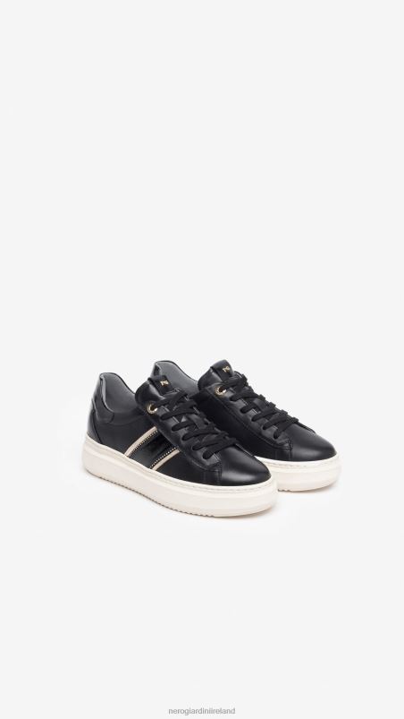 NeroGiardini Women Art. I308430D leather sneakers Nero N8HP45