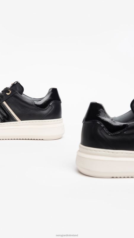 NeroGiardini Women Art. I308430D leather sneakers Nero N8HP45