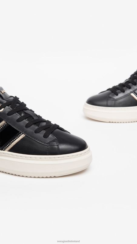 NeroGiardini Women Art. I308430D leather sneakers Nero N8HP45