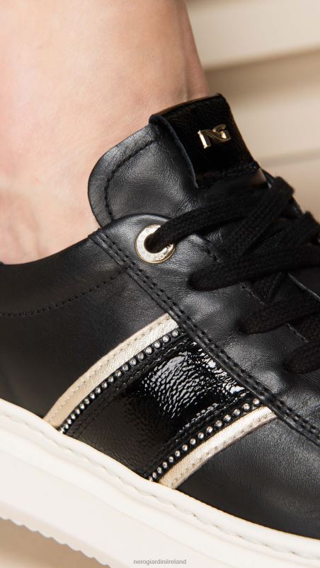 NeroGiardini Women Art. I308430D leather sneakers Nero N8HP45