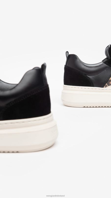 NeroGiardini Women Art. I308431D leather and suede sneakers Nero N8HP423