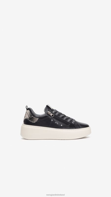 NeroGiardini Women Art. I308460D leather sneakers Nero N8HP42