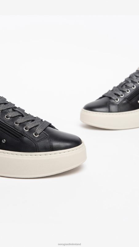 NeroGiardini Women Art. I308460D leather sneakers Nero N8HP42