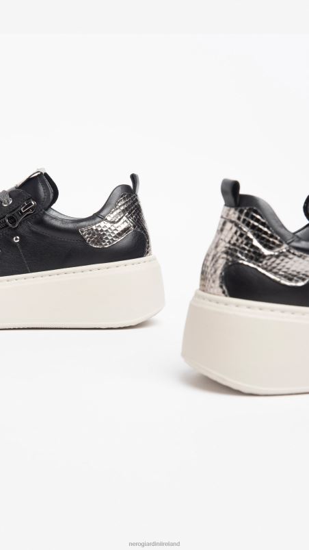 NeroGiardini Women Art. I308460D leather sneakers Nero N8HP42