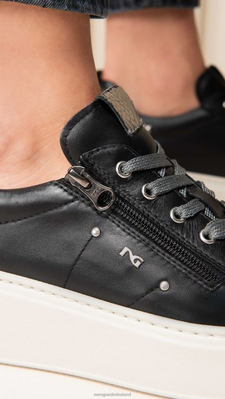 NeroGiardini Women Art. I308460D leather sneakers Nero N8HP42