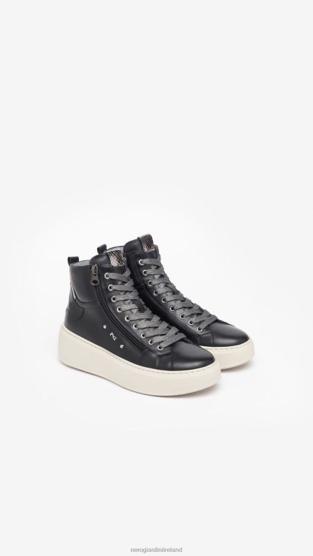 NeroGiardini Women Art. I308462D leather sneakers Nero N8HP413