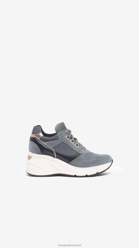 NeroGiardini Women Art. I308311D leather and suede sneakers Siberia N8HP439
